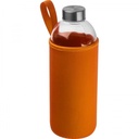 Butelka szklana z pokrowcem 1000 ml JESSICA 62427 - Pomarańczowy