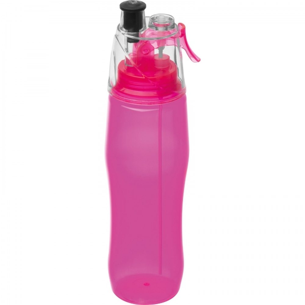 Butelka plastikowa ze spryskiwaczem 700 ml ELEANOR 62592 - Różowy