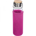 Butelka szklana z pokrowcem 600 ml RAMONA 63181 - Różowy