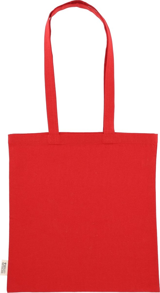 Torba bawełniana z długimi uszami 180g/m2 z materiałów z recyklingu GLEN 64698 - Czerwony