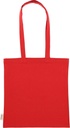 Torba bawełniana z długimi uszami 180g/m2 z materiałów z recyklingu GLEN 64698 - Czerwony
