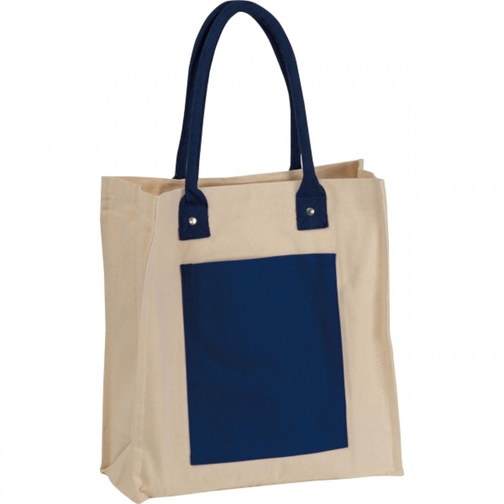 Torba płócienna z długimi uszami 320 g/m2 RODOLFO 65218 - Granatowy