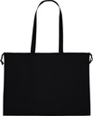 Torba z bawełny organicznej z długimi uszami 180 g/m2 VIOLETA 66221 - Czarny