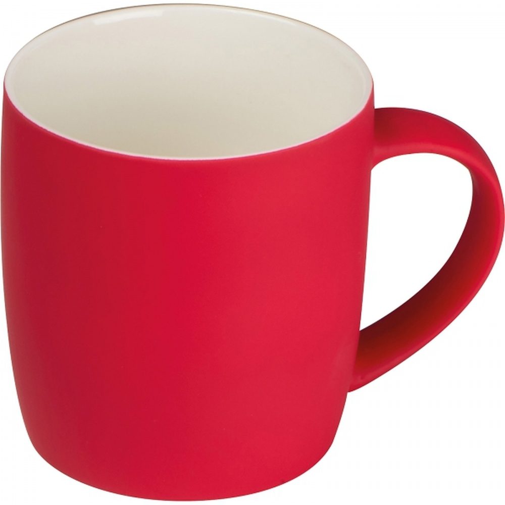 Kubek ceramiczny soft touch 300 ml ULF 80654 - Czerwony