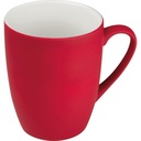 Kubek ceramiczny soft touch 300 ml JUDYTA 80655 - Czerwony