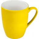 Kubek ceramiczny soft touch 300 ml JUDYTA 80655 - Żółty