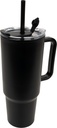 Kubek ze słomką XXL 1200 ml TEODORA 84686 - Czarny