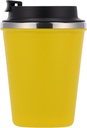 Kubek termiczny 350 ml z powłoką z recyklingu METODY 84962 - Żółty
