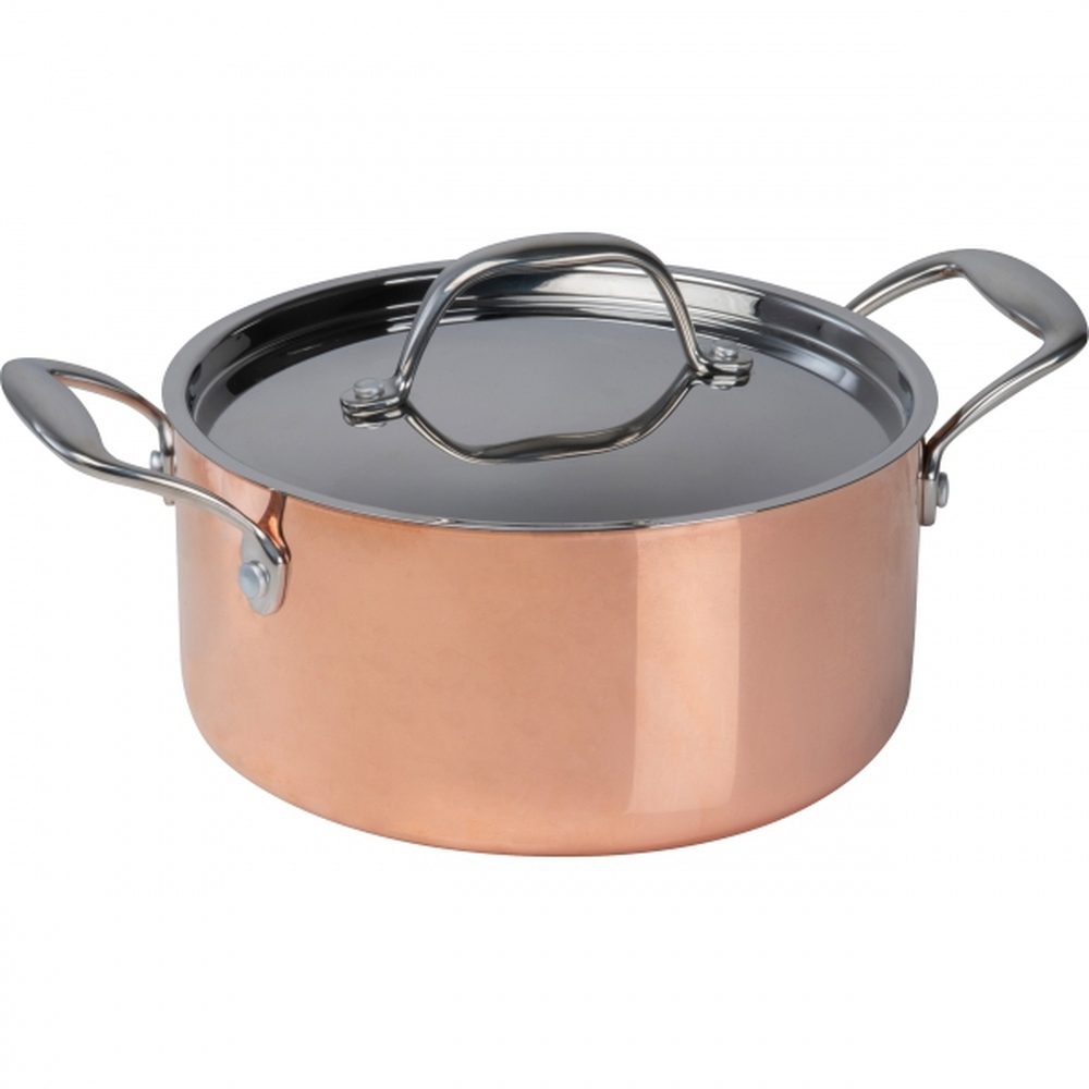 Garnek do indukcji CrisMa ⌀20,5 cm AGATA 84973 - Miedziany