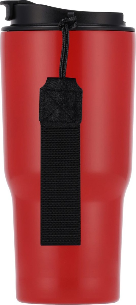 Kubek termiczny 550 ml ze stali z recyklingu DANA 85239 - Czerwony