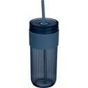 Kubek ze słomką 660 ml SOLEDAD 85529 - Granatowy
