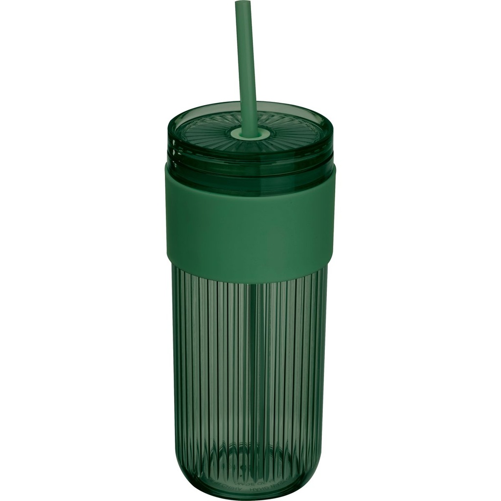 Kubek ze słomką 660 ml SOLEDAD 85529 - Zielony
