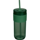 Kubek ze słomką 660 ml SOLEDAD 85529 - Zielony