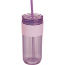 Kubek ze słomką 660 ml SOLEDAD 85529 - Fioletowy