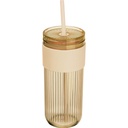 Kubek ze słomką 660 ml SOLEDAD 85529 - Beżowy