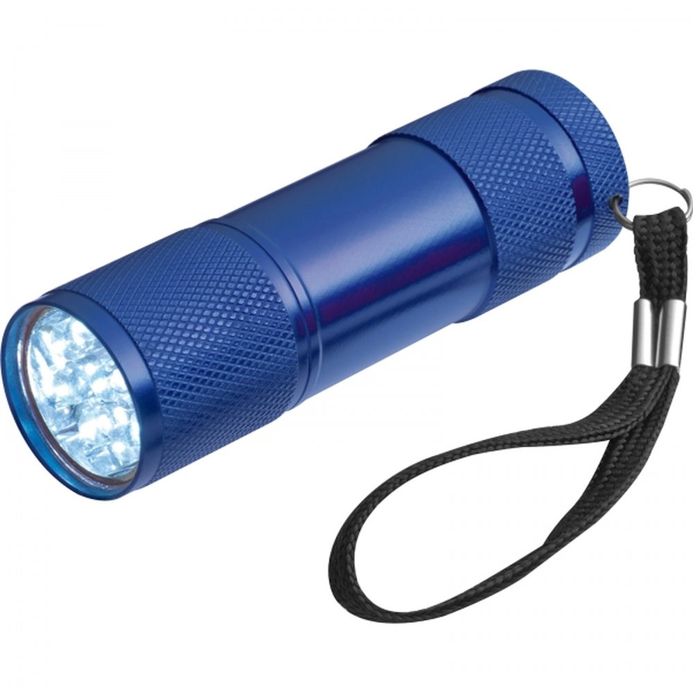 Latarka metalowa 9 LED DUNCAN 88757 - Niebieski