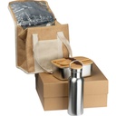 Zestaw lunch box, butelka 500 ml i torba termiczna BRIGITTE 93572 - Wielokolorowy