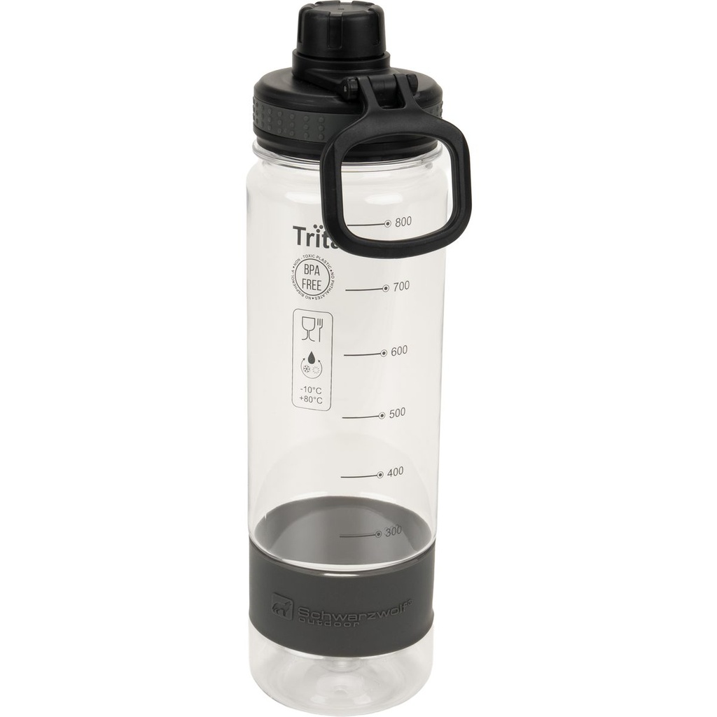Butelka z tritanu 800 ml KIBO Schwarzwolf F490020 - Przeźroczysty
