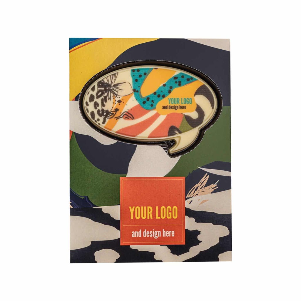 Czekolada Choco4mat chmurka print – Biała – pakiet 100 szt.