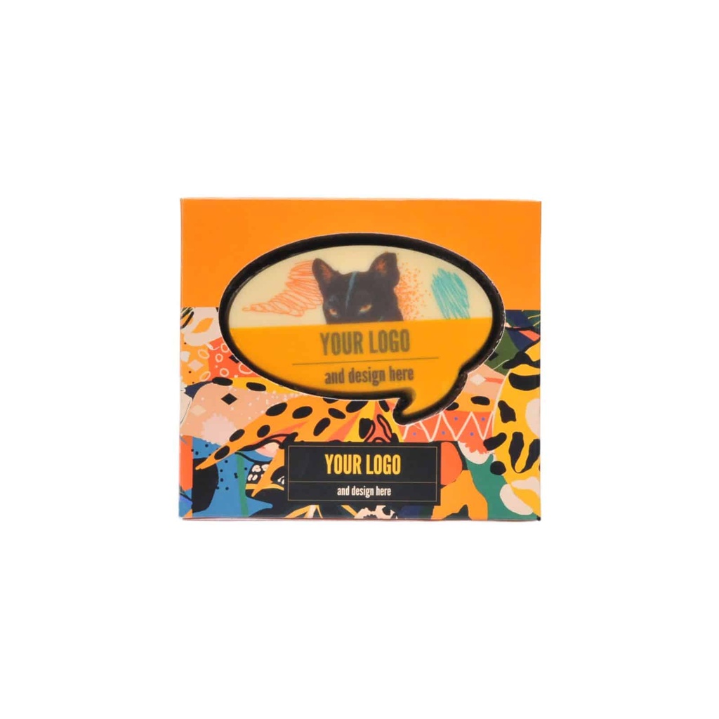 Czekolada Choco4mat mini chmurka print – Biała – pakiet 200 szt.