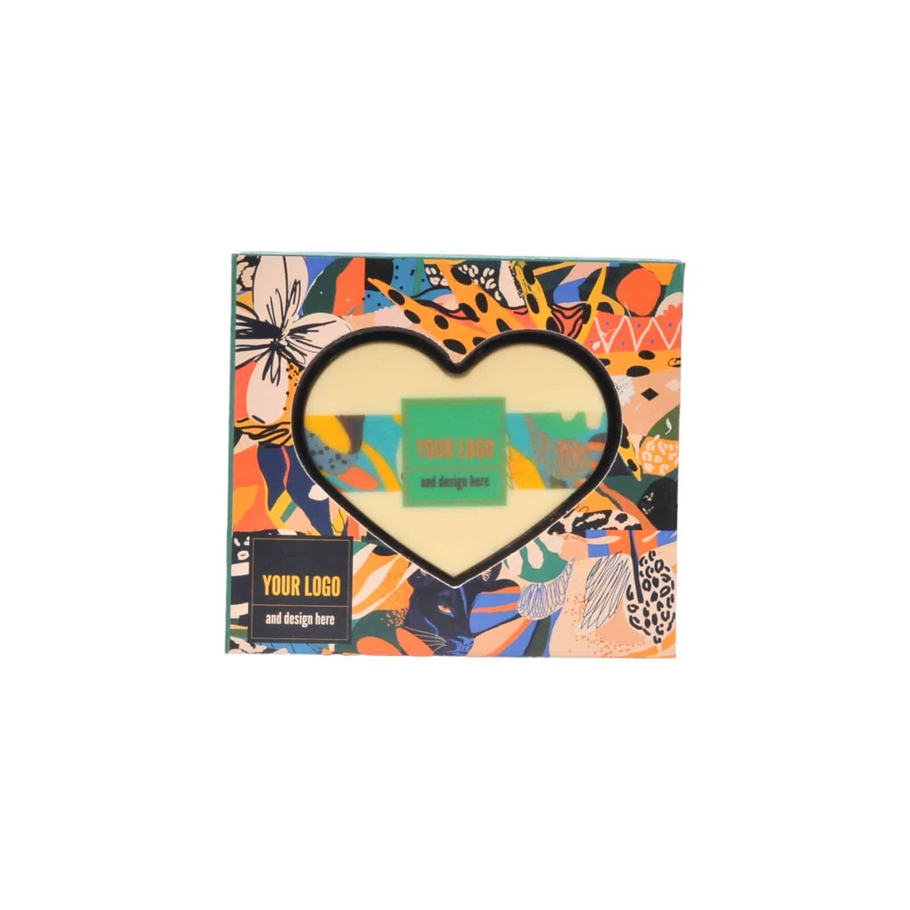 Czekolada Choco4mat mini serce print – Biała – pakiet 200 szt.