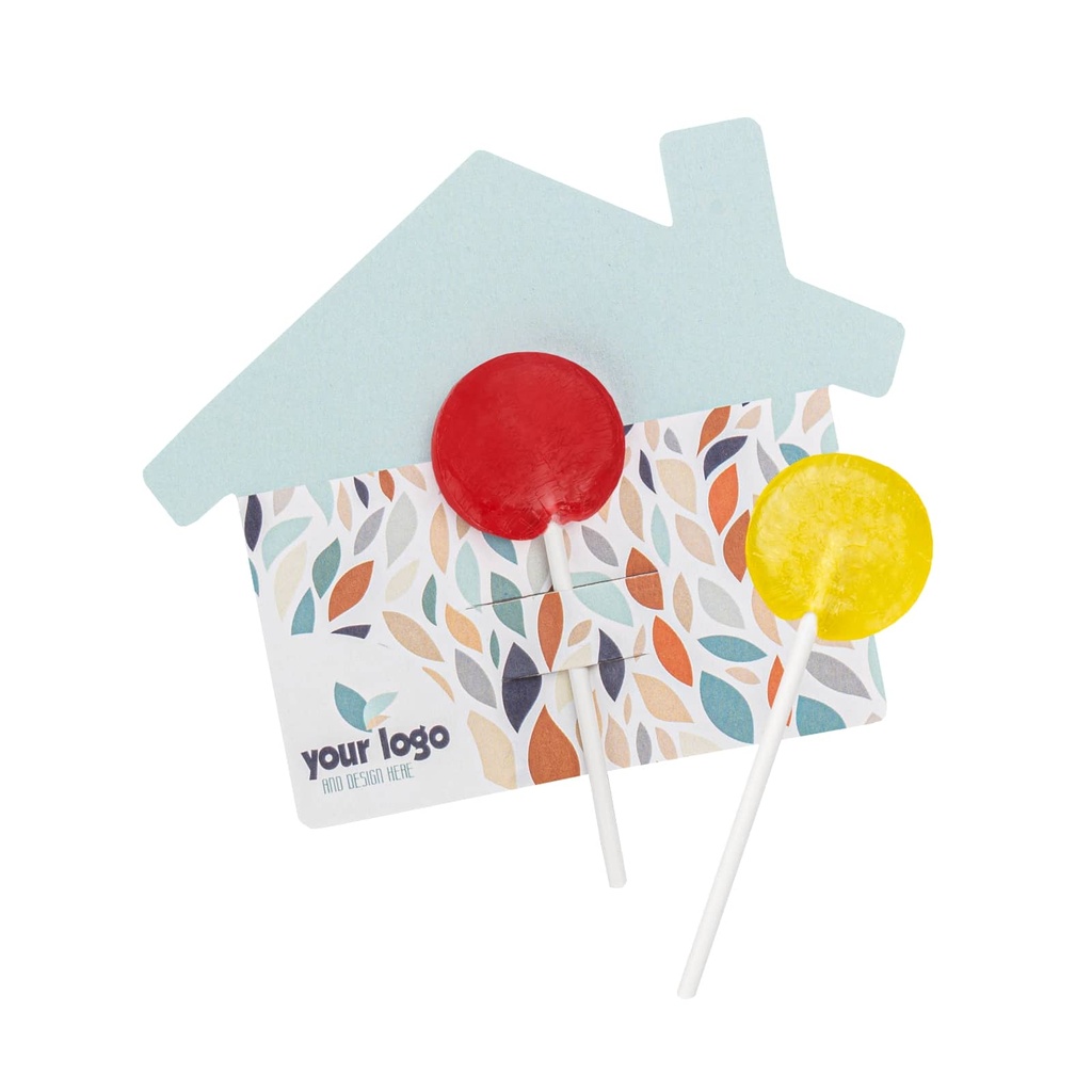Lizak owocowy Lolly Flyer dom – Miks smaków – wariant 2 – pakiet 1000 szt.