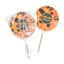 Czekoladowy lizak lolly font 40 g – Biała – pakiet 200 szt.