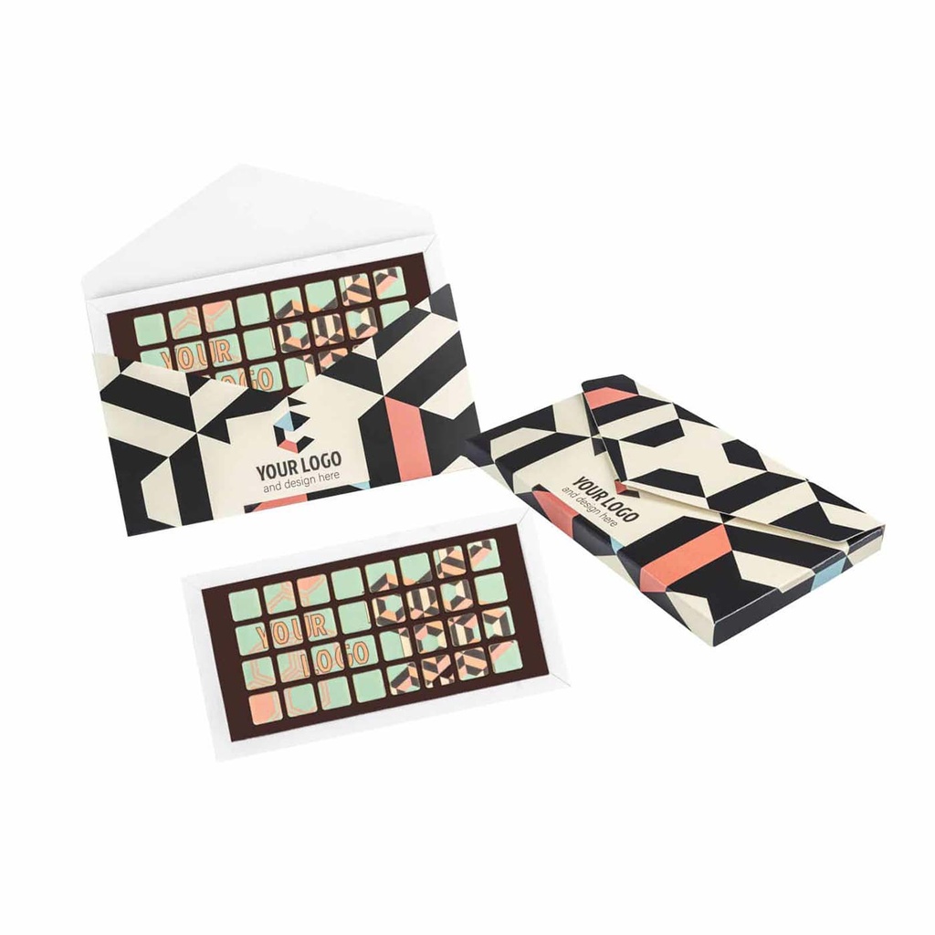Czekoladki choco text 4 linie print – pakiet 100 szt.