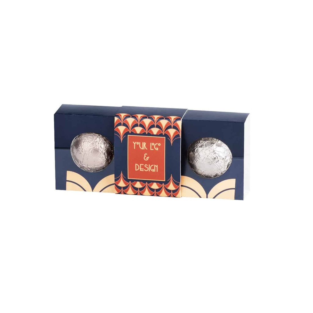 Praliny Sweet Sphere bowtie 3 szt. – Mleczna z orzechów laskowych – pakiet 100 szt.