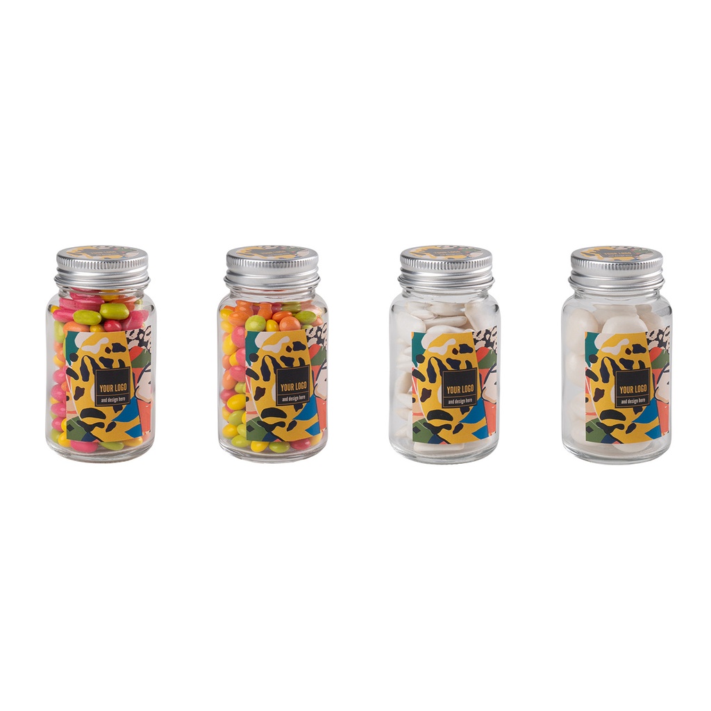 Jar of joy maxi – Gumy do żucia: miętowy lub arbuzowy – pakiet 100 szt.