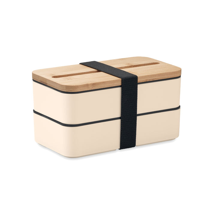 Lunch box z PP z MO2088-13 - Bezowy