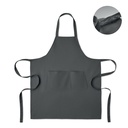 Fartuch bawelna org. 240gr/m² MO2249-15 - Kamienny Szary