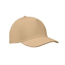 5-panel czapka z daszkiem 180gr MO2345-53 - Kosc Sloniowa