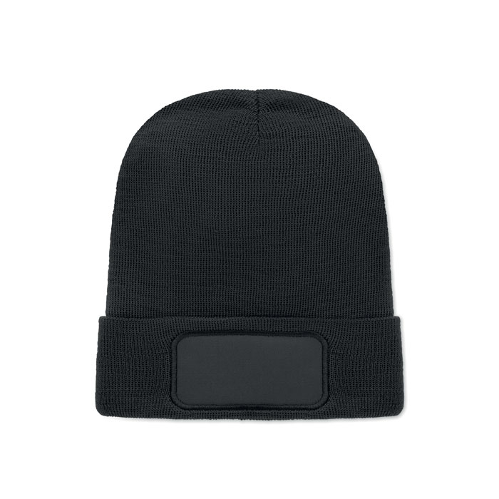 Czapka unisex poliester RPET MO2359-03 - Czarny