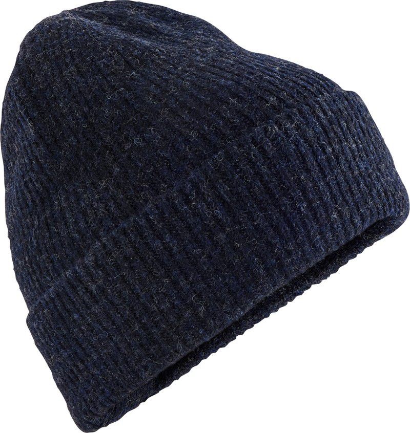 Czapka dzianinowa z domieszką wełny CB388 - Navy Marl