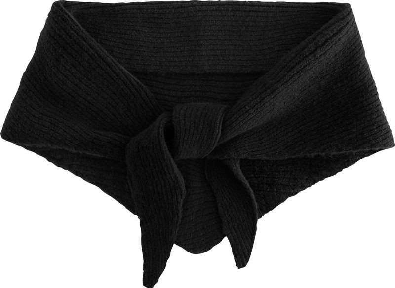 Dzianinowa chusta trójkątna CB402 - Black