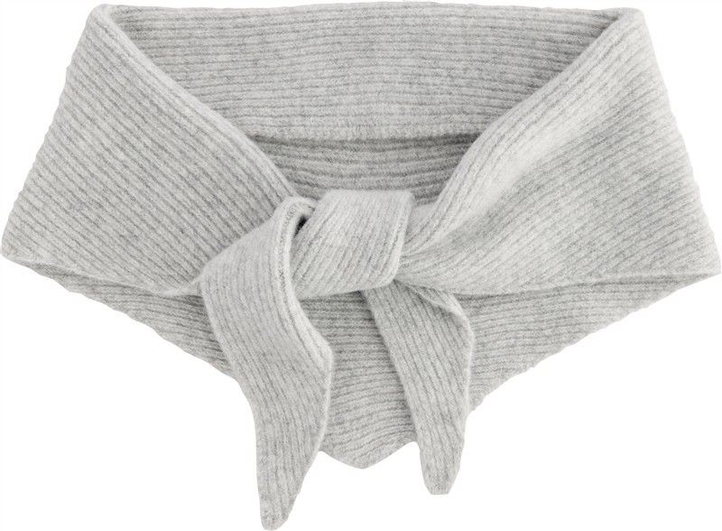 Dzianinowa chusta trójkątna CB402 - Heather Grey