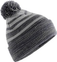 Czapka dzianinowa w paski Team CB476 - Grey / Navy