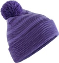 Czapka dzianinowa w paski Team CB476 - Purple