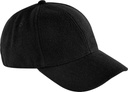 Czapka z daszkiem z domieszką wełny CB619 - Black