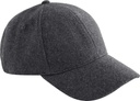 Czapka z daszkiem z domieszką wełny CB619 - Charcoal
