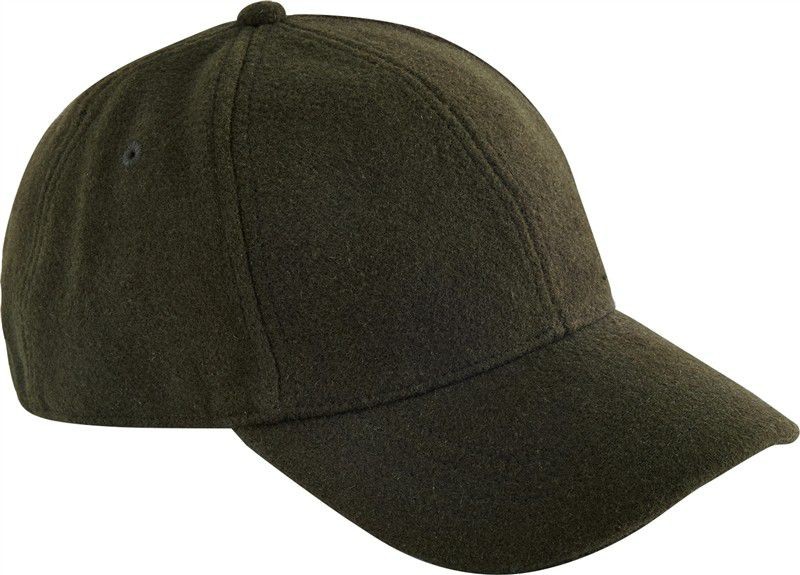 Czapka z daszkiem z domieszką wełny CB619 - Dark Olive