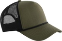 Czapka trucker 5-panelowa ze sznurkiem CB633 - Military Green / Black