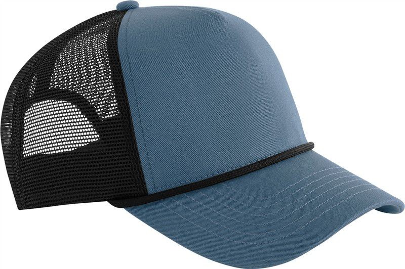 Czapka trucker 5-panelowa ze sznurkiem CB633 - Slate Blue / Black
