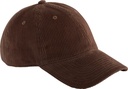Sztruksowa czapka typu dad cap CB692 - Brown