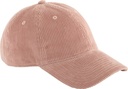 Sztruksowa czapka typu dad cap CB692 - Dusty Pink