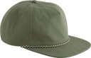 Czapka 5-panelowa z bawełny organicznej ze sznurkiem CB864N - Olive Green
