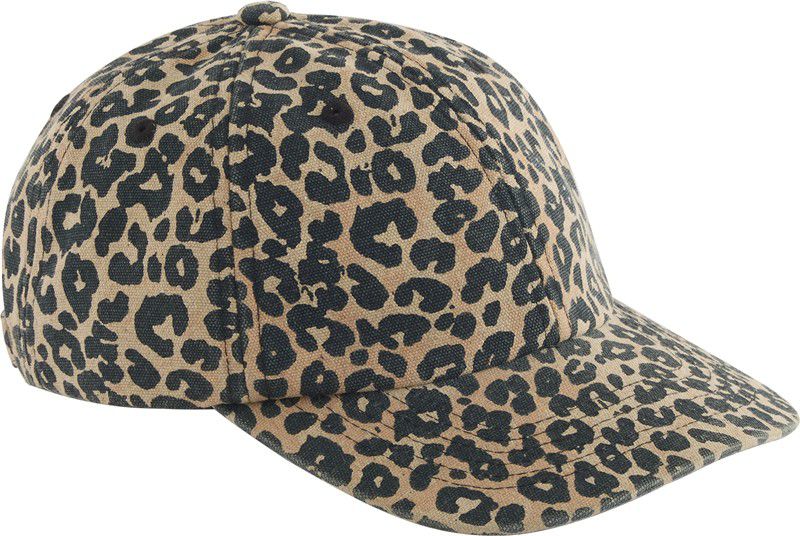 Czapka 6-panelowa w panterkę CB110 - Vintage Leopard Print