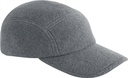 Czapka 5-panelowa z polaru z recyklingu CB254R - Charcoal