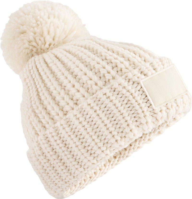 Czapka dzianinowa z naszywką Toasty CB329 - Oatmeal